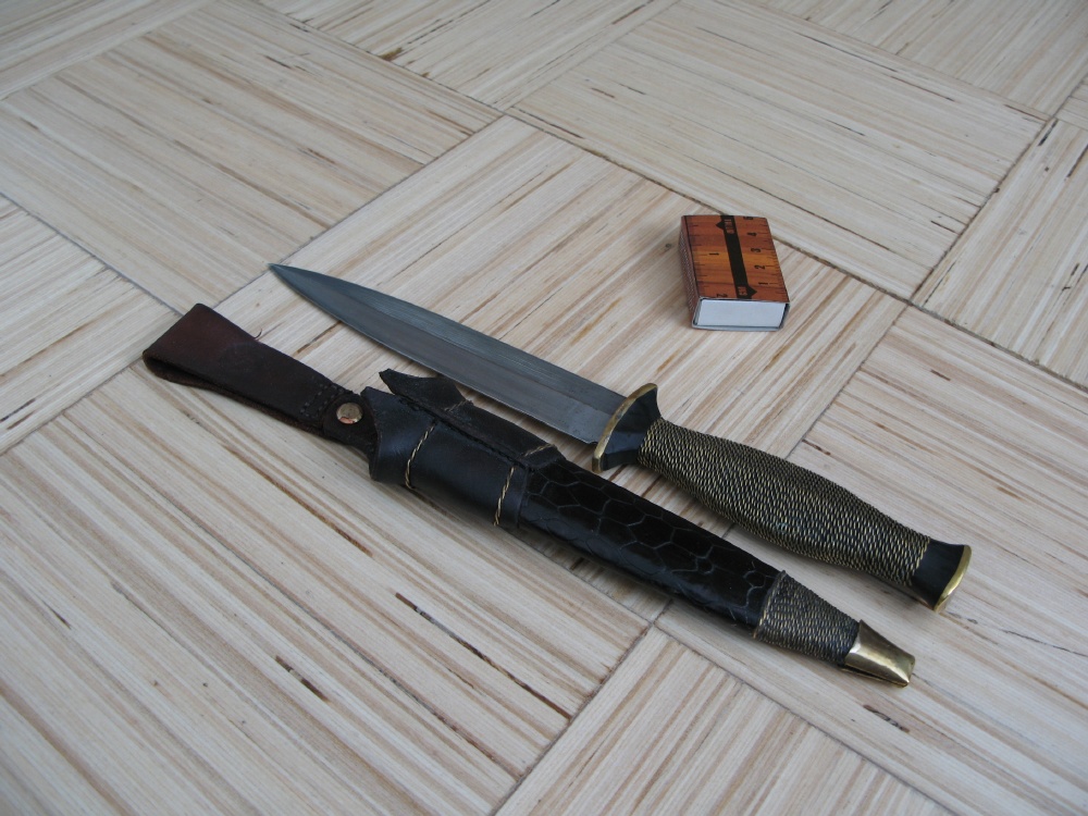 Японский пакет, ручная работа. Нож и ножны.