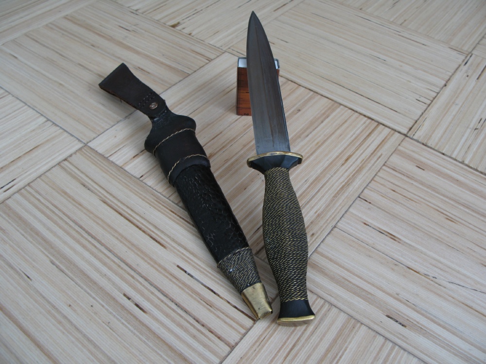 Японский пакет, ручная работа. Нож и ножны.