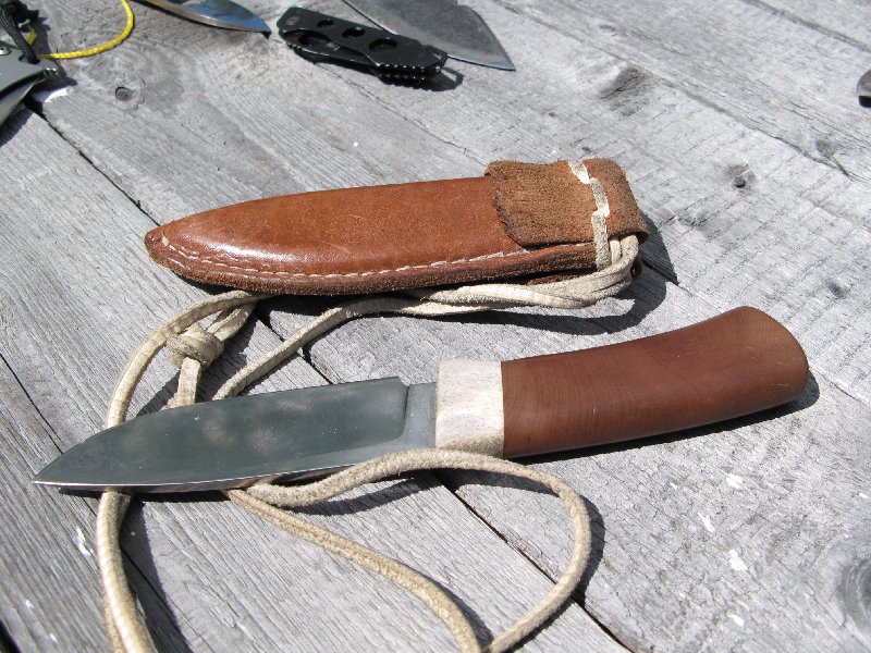 Отдых на хуторе, нож ручной работы