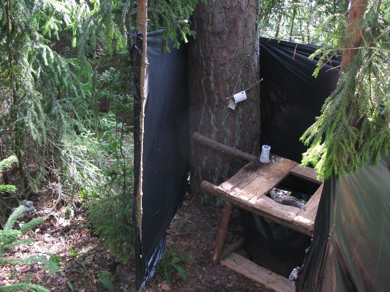 Туалет.  Матсиранд 2009. Отдых в Эстонии, Матсиранд (пляж Матси, Matsirand).