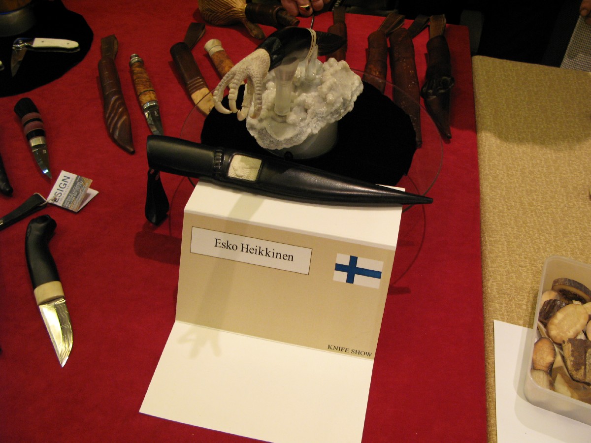 Esko Heikkinen. Helsinki Knife Show 2011.