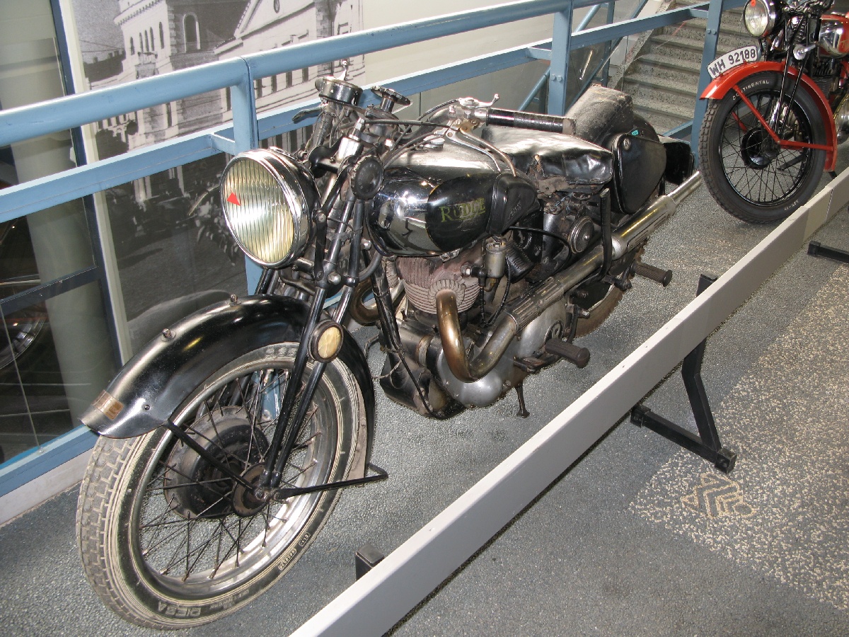 Motorcycle RUDGE. Riga Motor Museum.