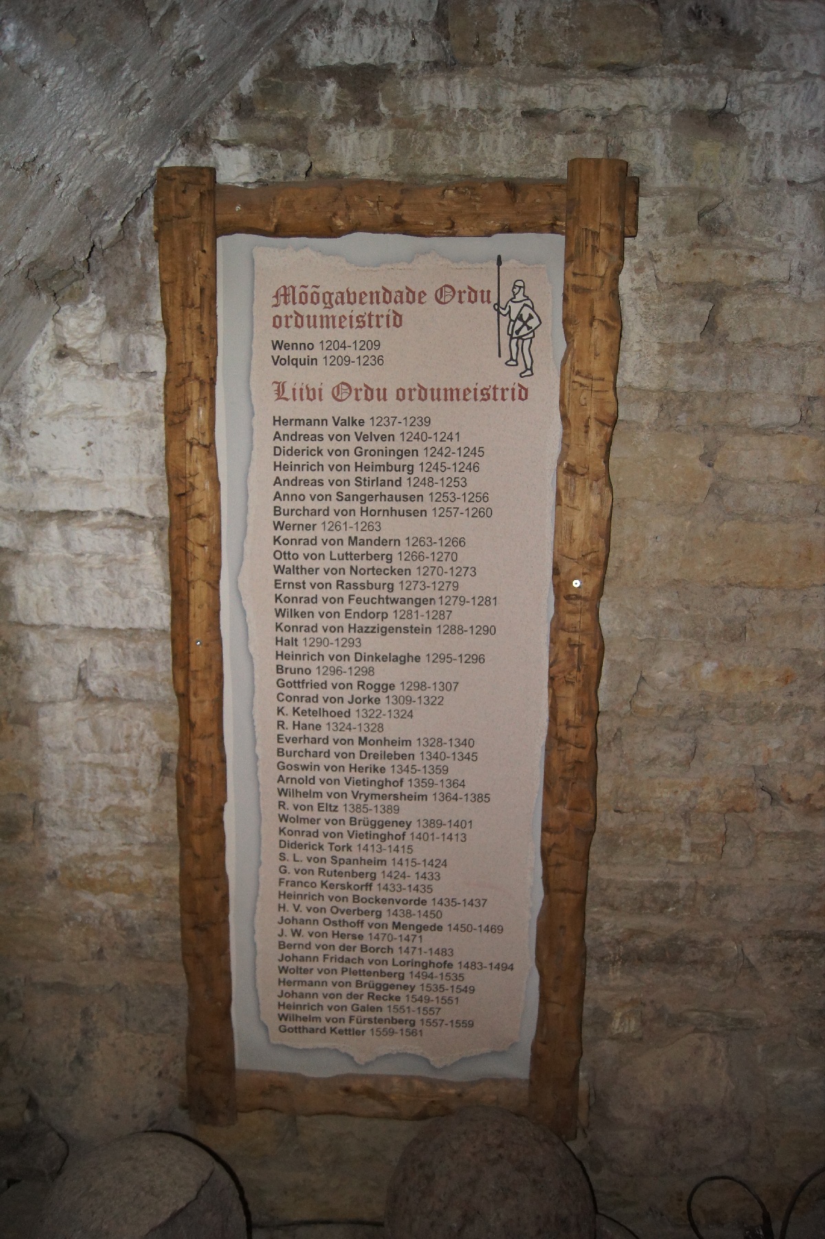 Masters of the Order. Rakvere Castle.