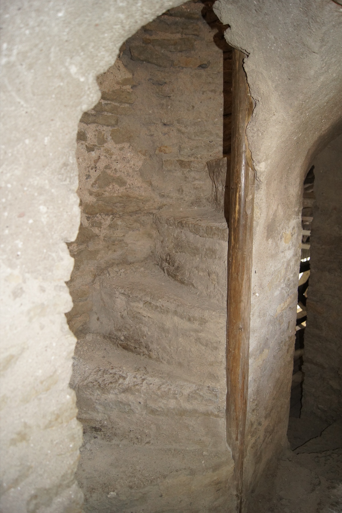 Лестница на четвёртый этаж. Замок (городище) Раквере.