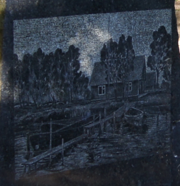 Art work. Alatskivi cemetery.