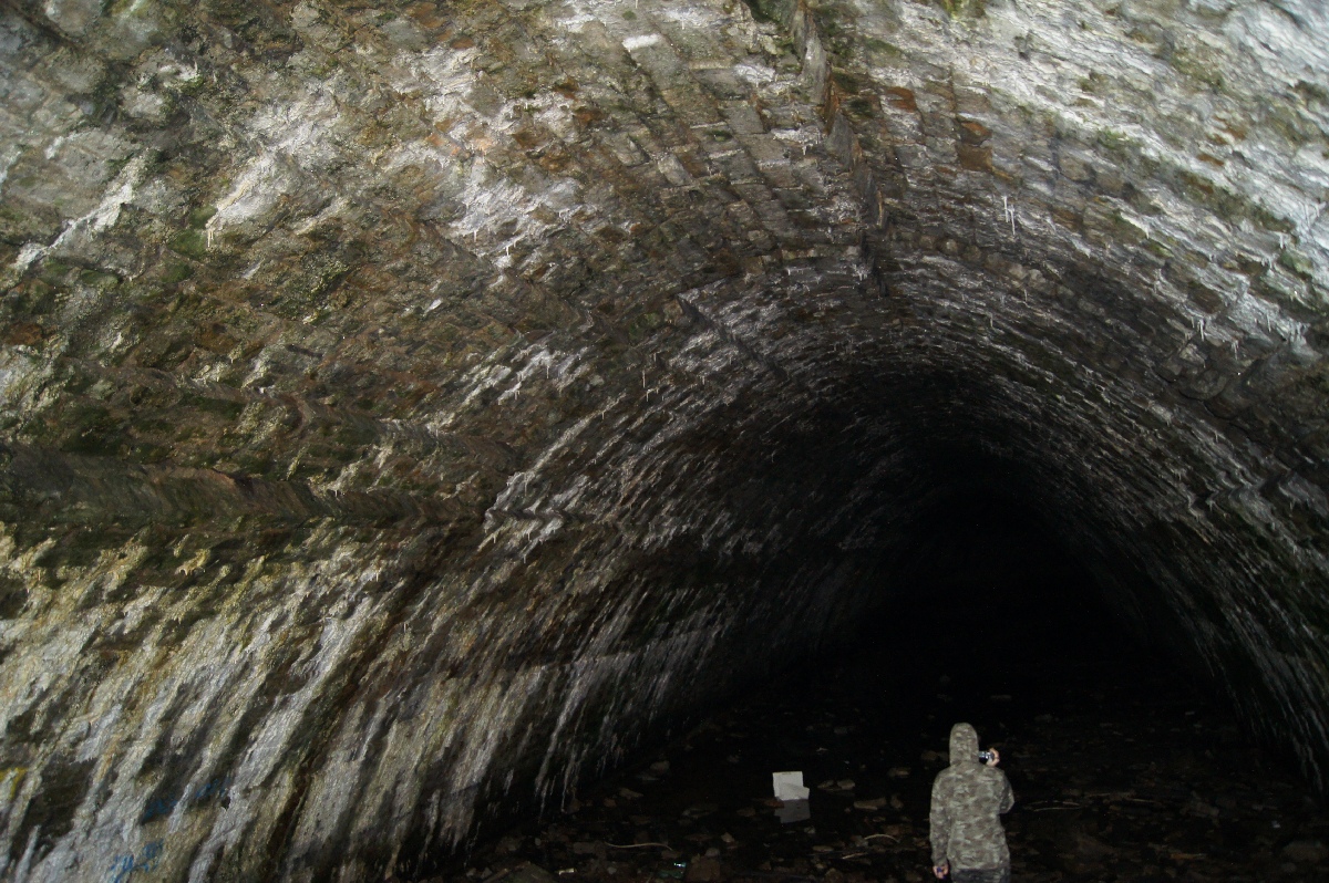 Old flooded tunnel.  Astangu Military Base.