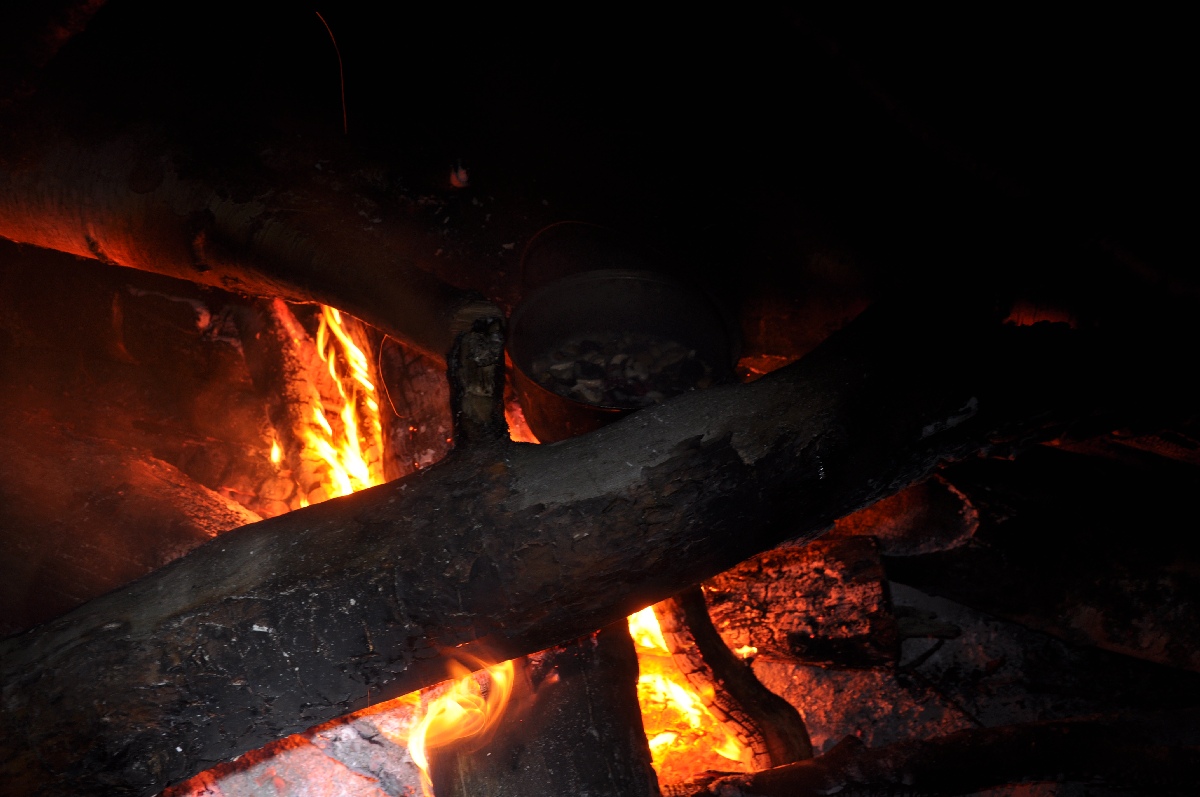 Bonfire.  Matsi rand 2011. Holiday in Estonia, Matsi beach.