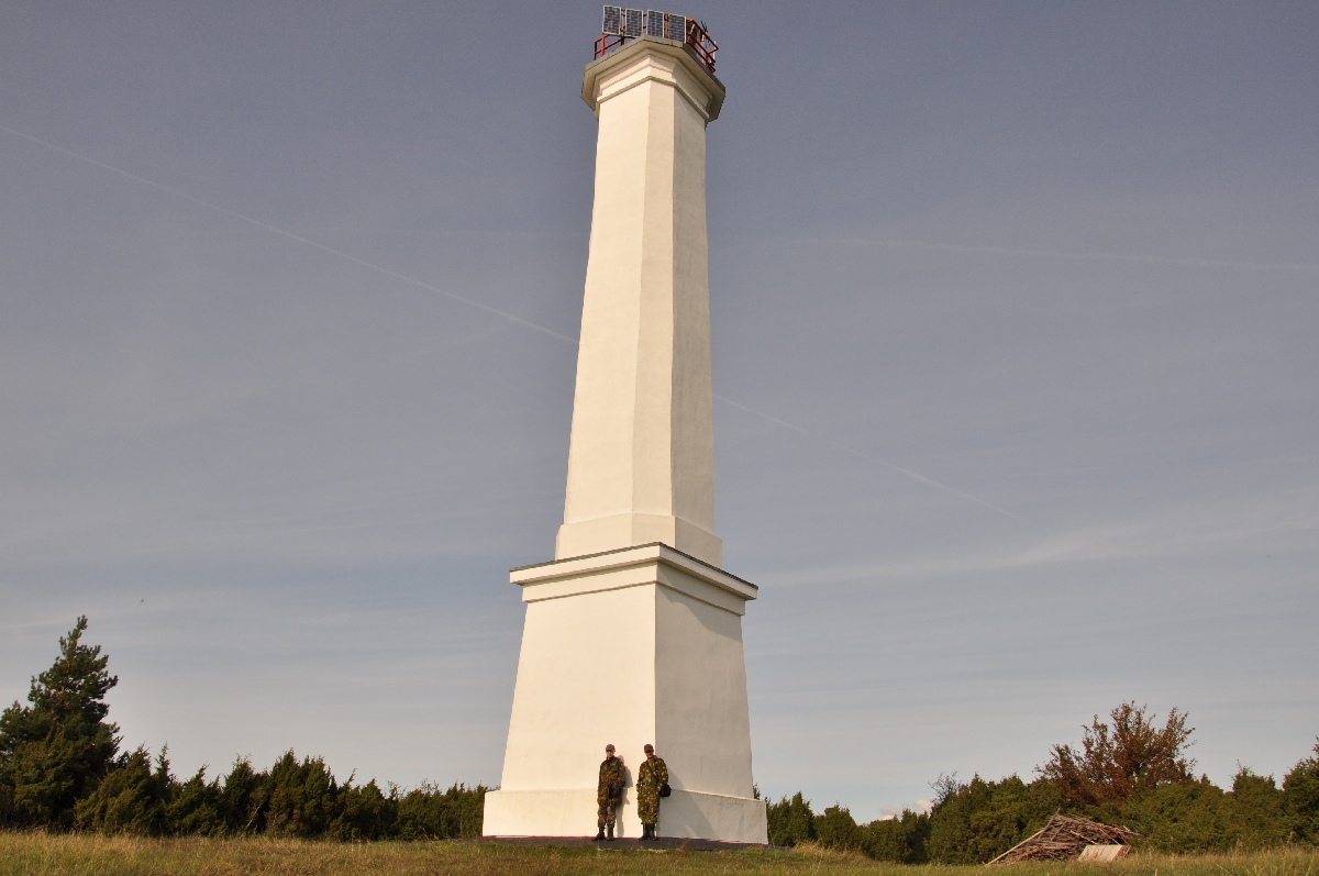 Lighthouse.  Matsi rand 2011. Holiday in Estonia, Matsi beach.
