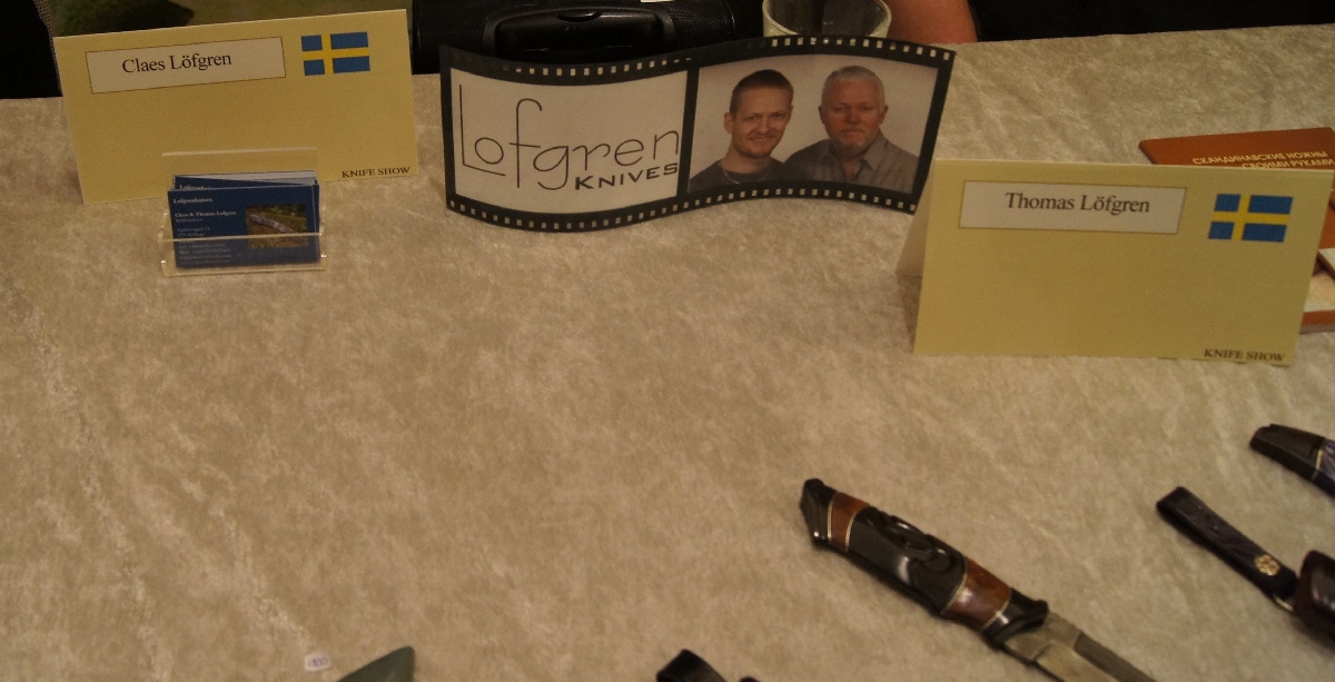 Claes Löfgren, Thomas Löfgren. Helsinki Knife Show 2012.