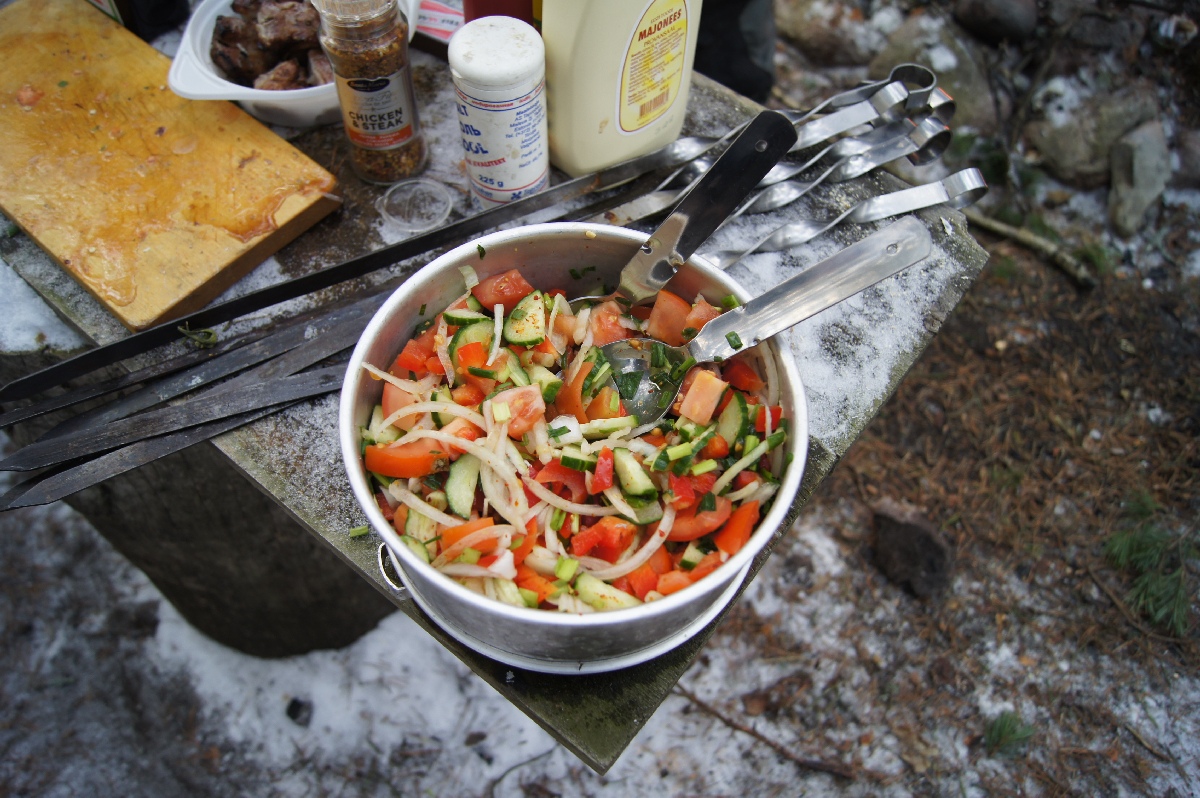 Обед. Зимний пляж Матси (Матсиранд). Matsi rand.