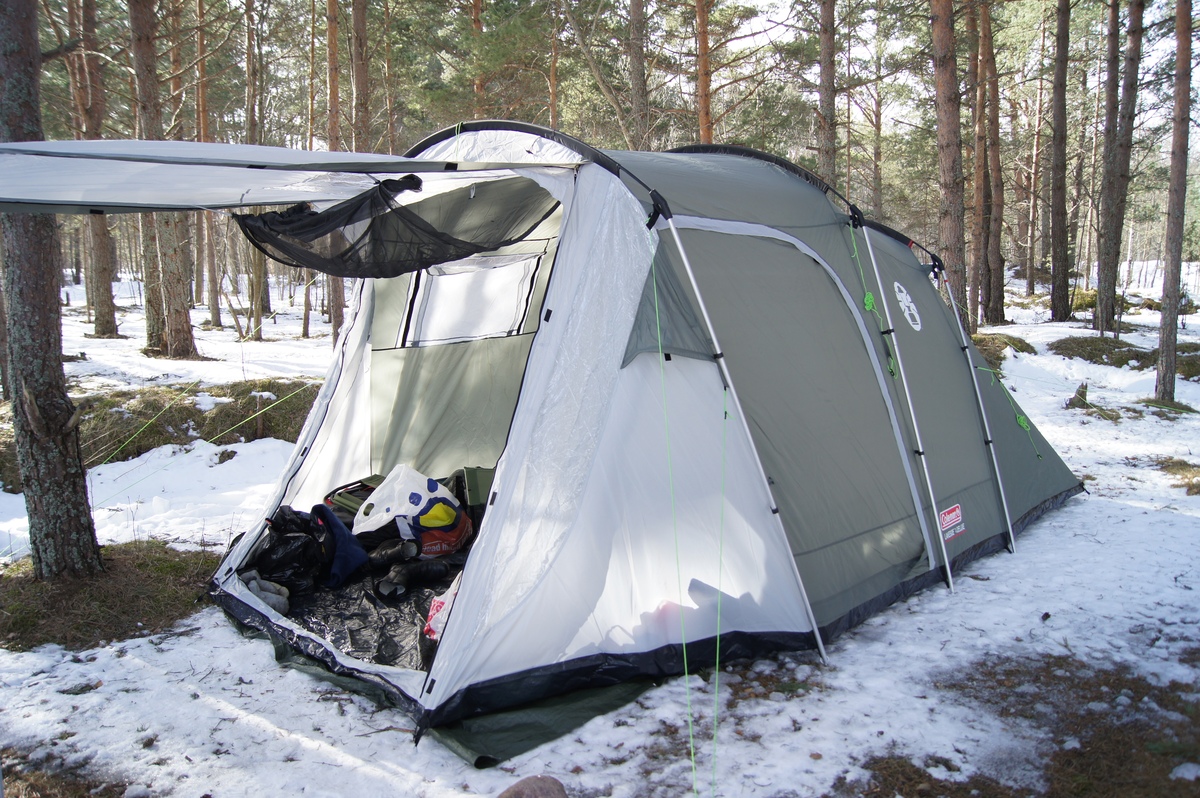 Tent coleman lakeside deluxe 4.  Piknik in Paldiski. RMK Paldiski, Lõkkekoht Paldiski.