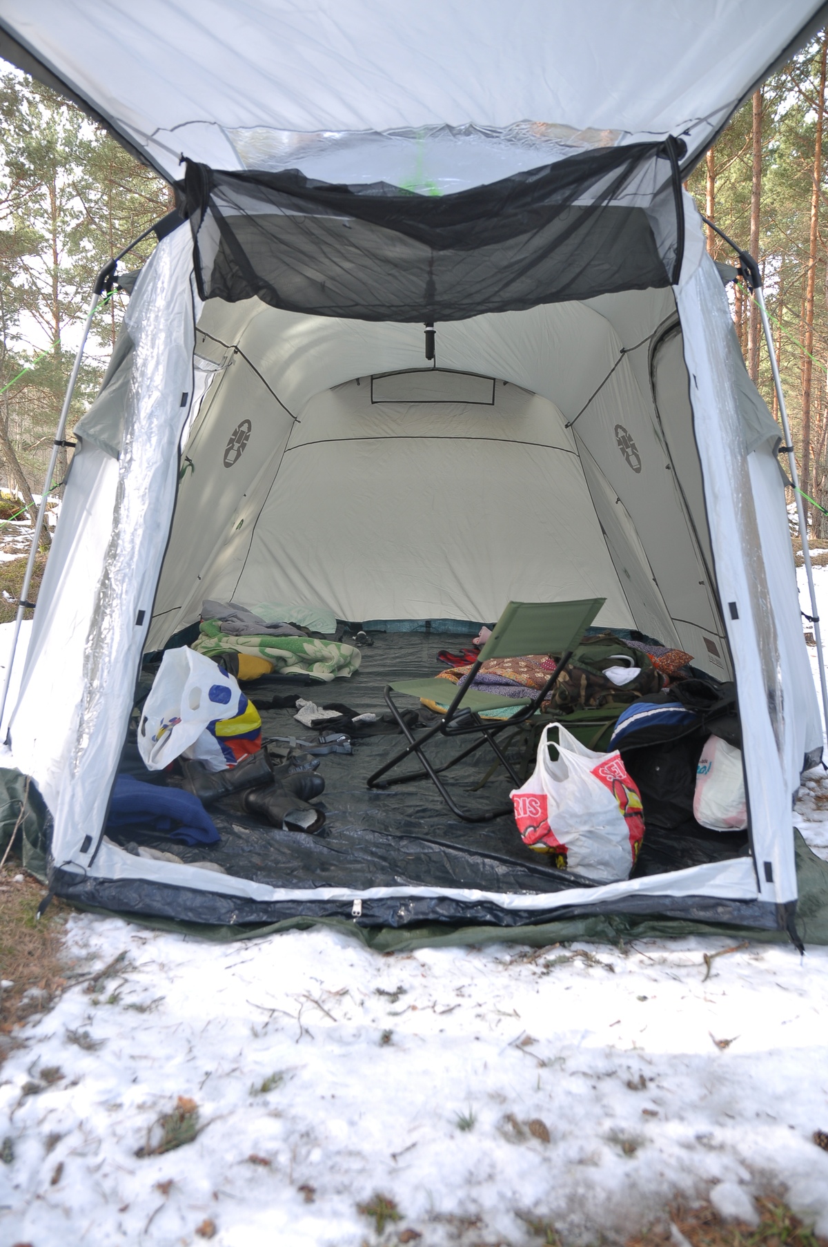 Tent coleman lakeside deluxe 4.  Piknik in Paldiski. RMK Paldiski, Lõkkekoht Paldiski.