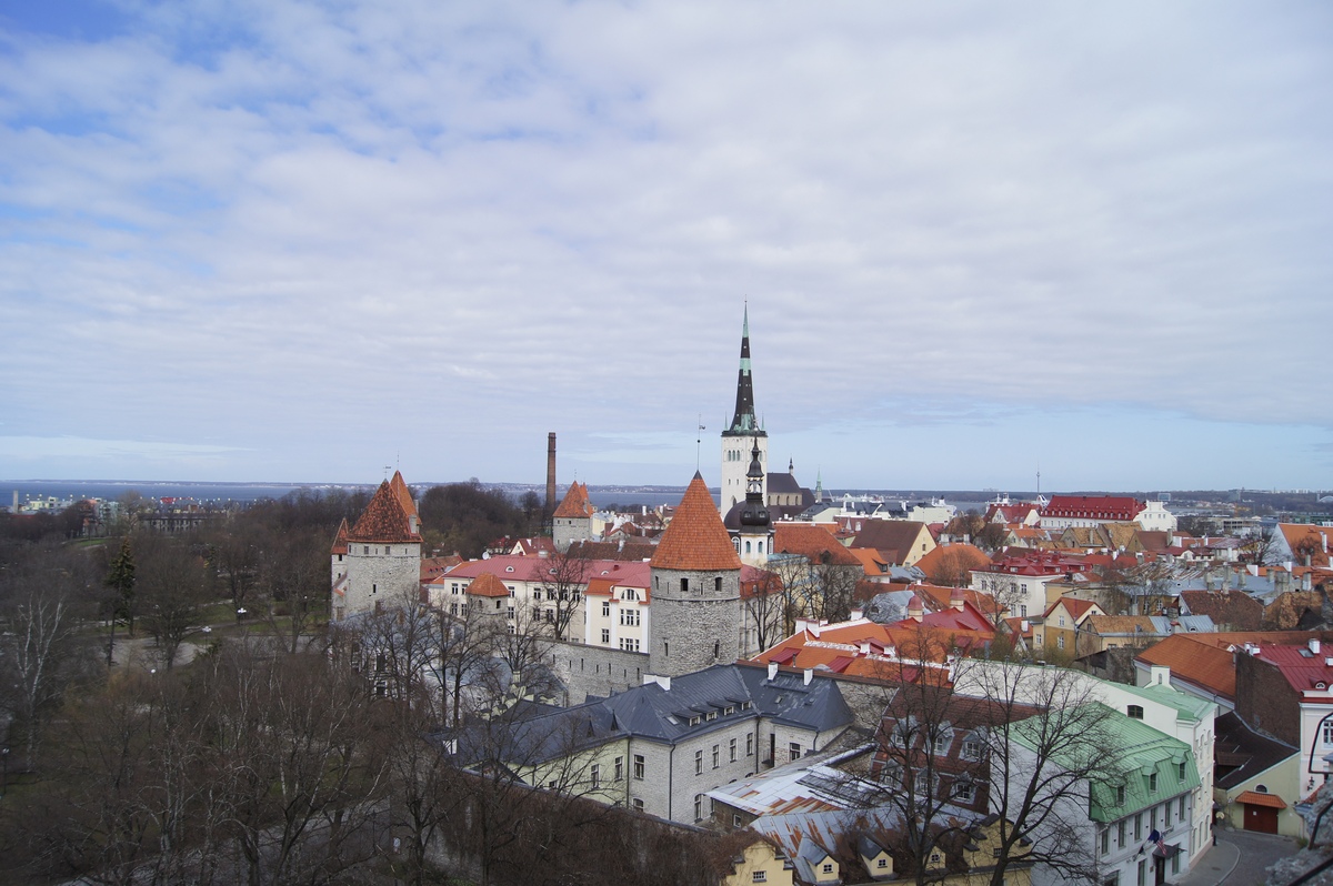  Walking in Tallinn.