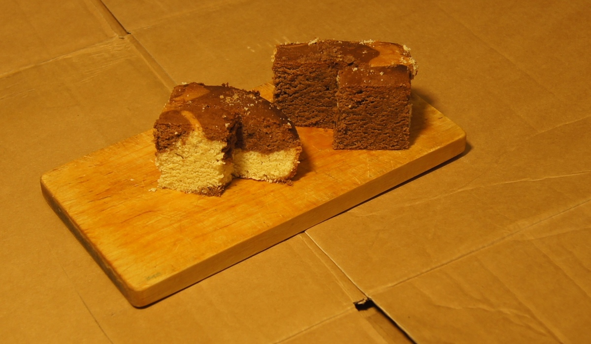  Мраморный кекс.