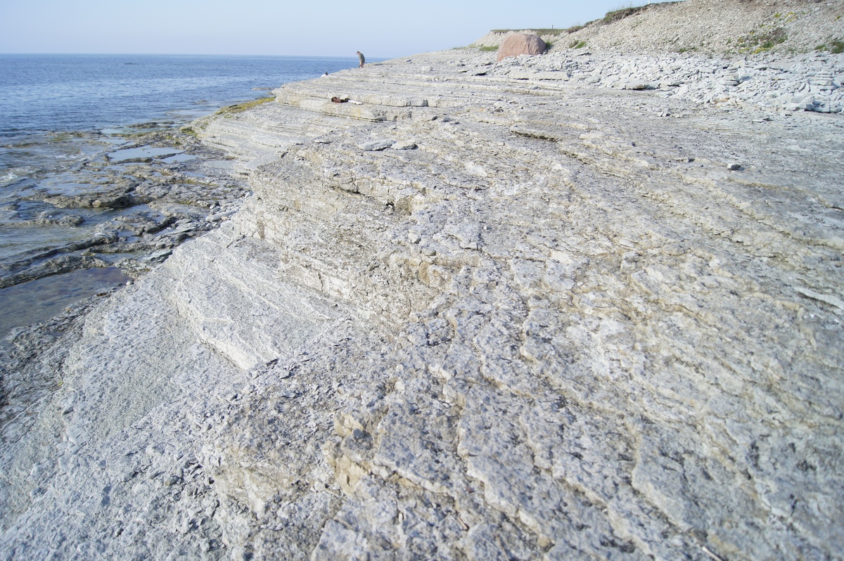 Beach. Midsummer day in Osmussaar island.