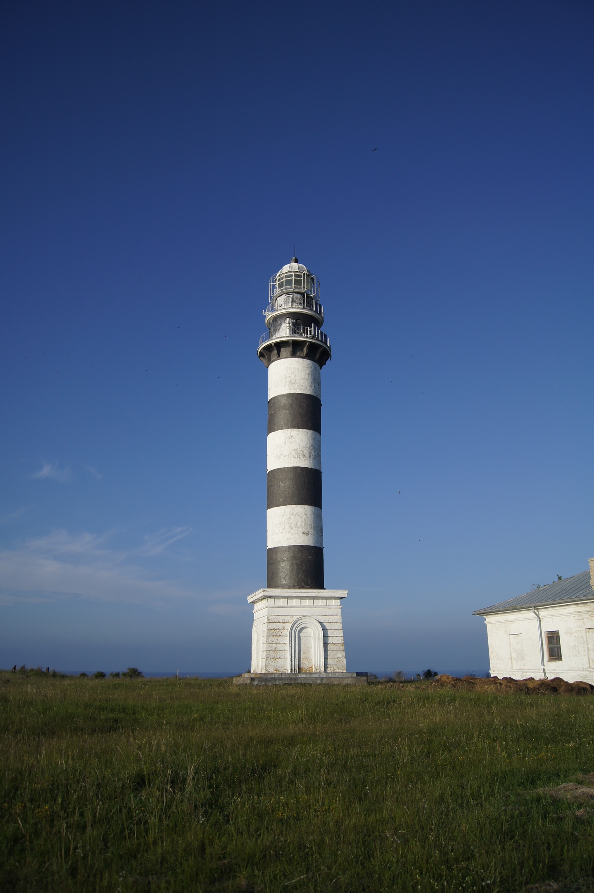 Lighthouse. Midsummer day in Osmussaar island.