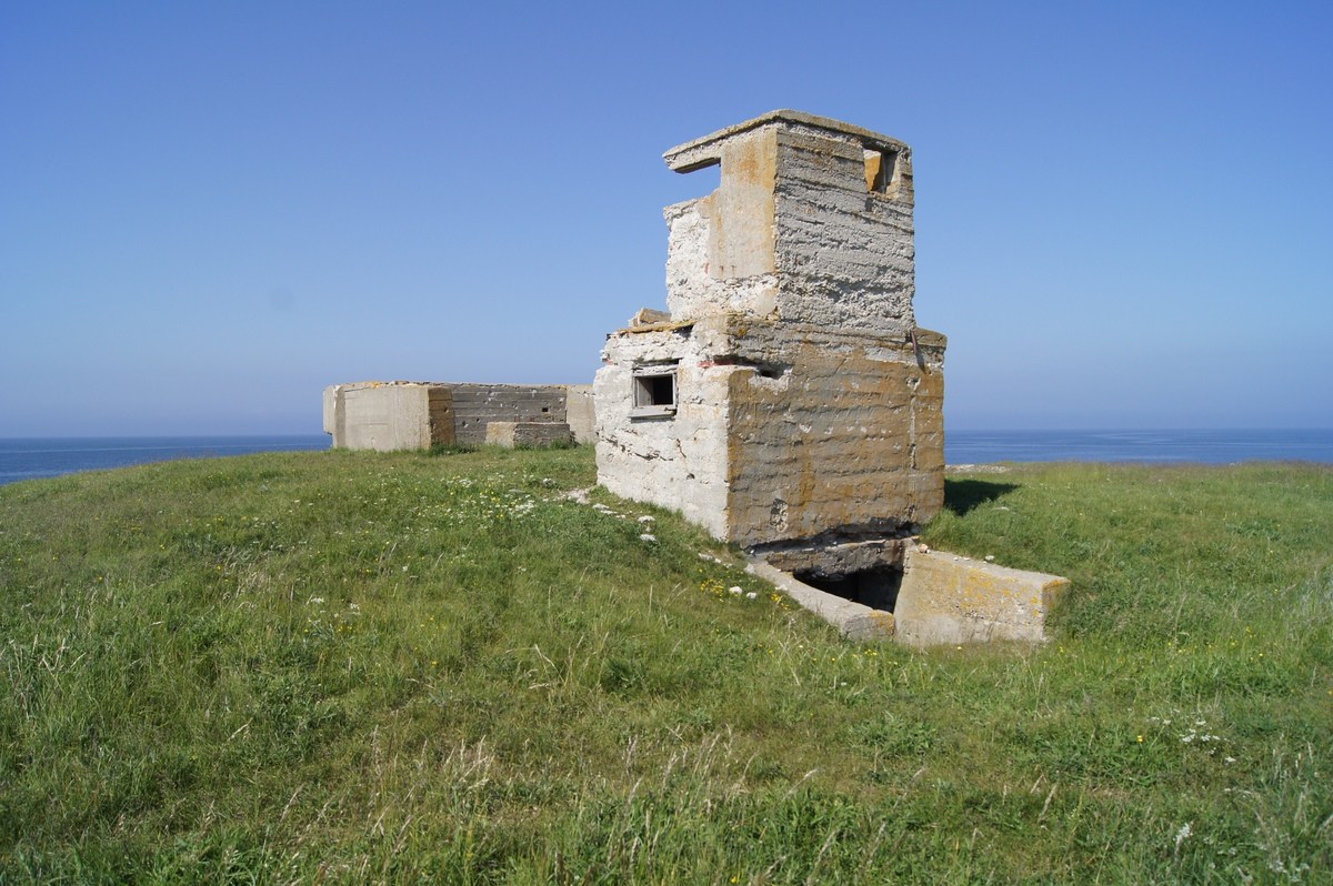 Distance finding station. Military facilities on the Osmussaar island.
