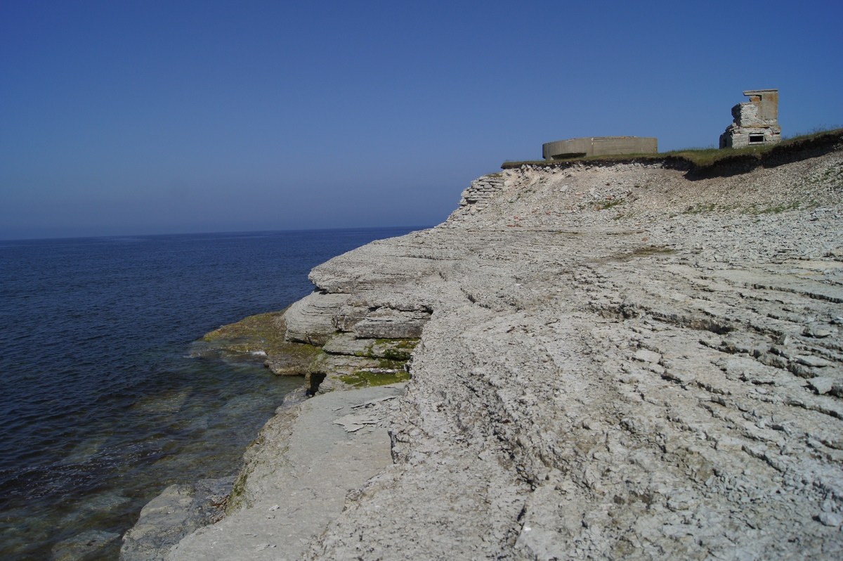 Distance finding station. Military facilities on the Osmussaar island.
