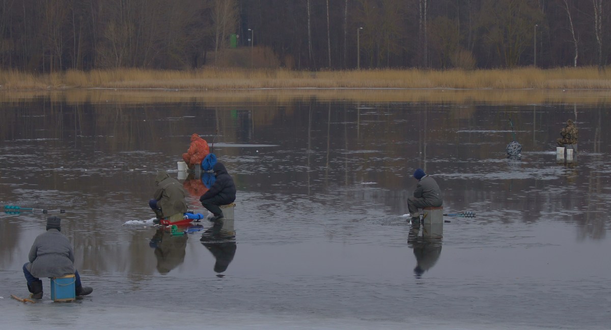 Рыбаки.  Прогулка по Пярну.