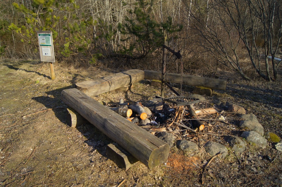  Пикниковое место Oostriku jõe lõkkekoht. 