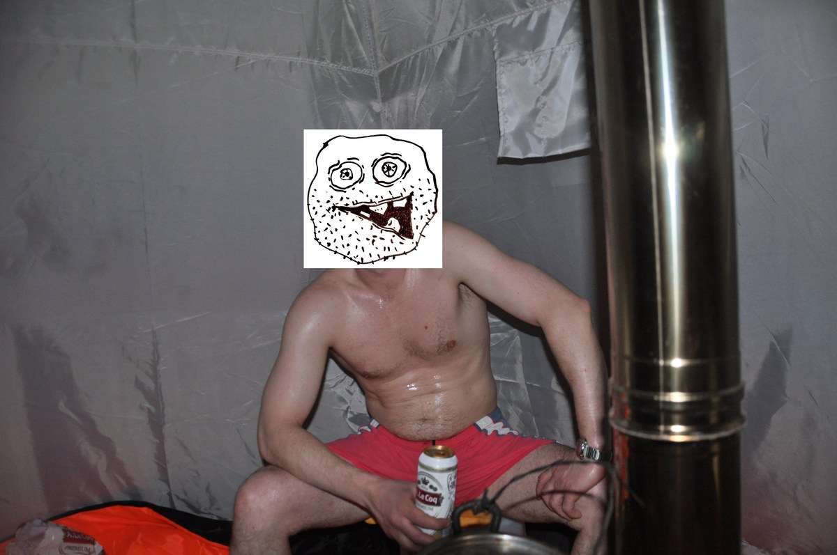 Палатка-баня LOTOS 5 Heat Valve. Новый год на природе, Палдиски.