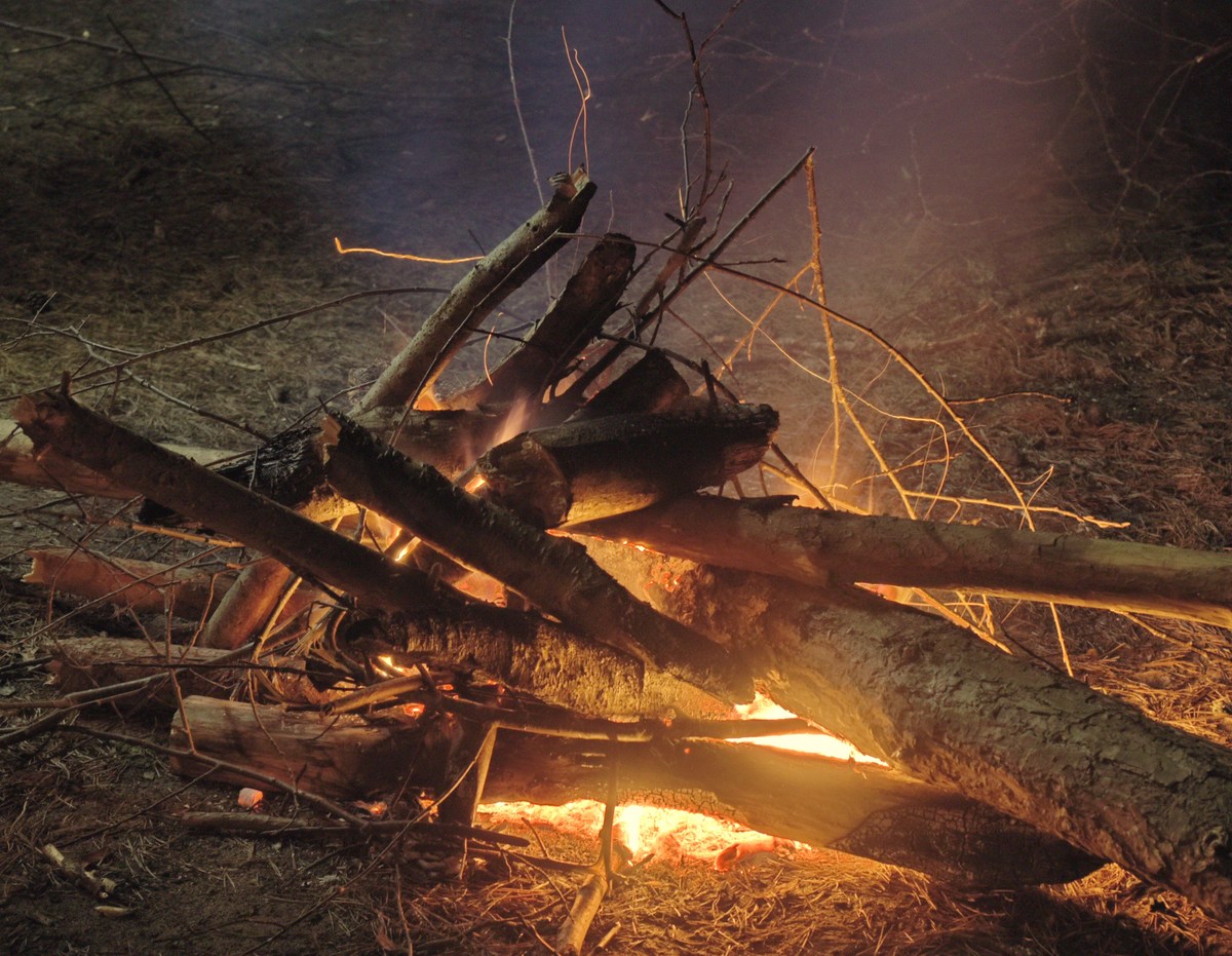 Костёр новогодний. Новый год на природе, Палдиски.