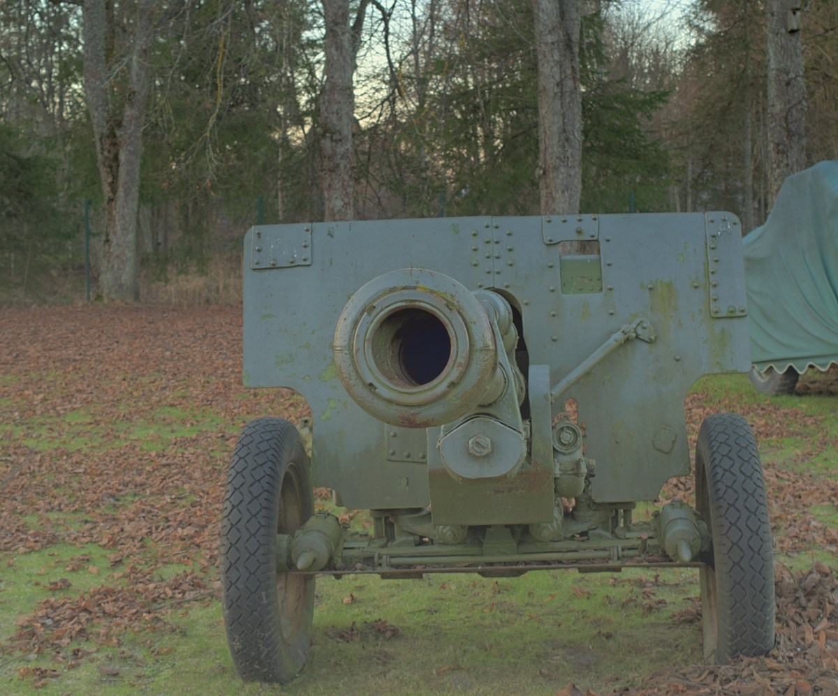 76-мм дивизионная пушка образца 1942 года (ЗИС-3). Музей Освободительной войны в Лагеди.