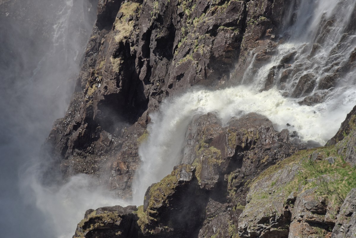  Водопад в Норвегии Ворингфоссен.