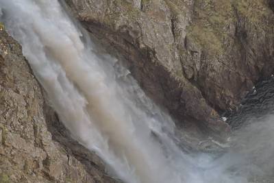 Водопад в Норвегии Ворингфоссен, Vøringfossen.