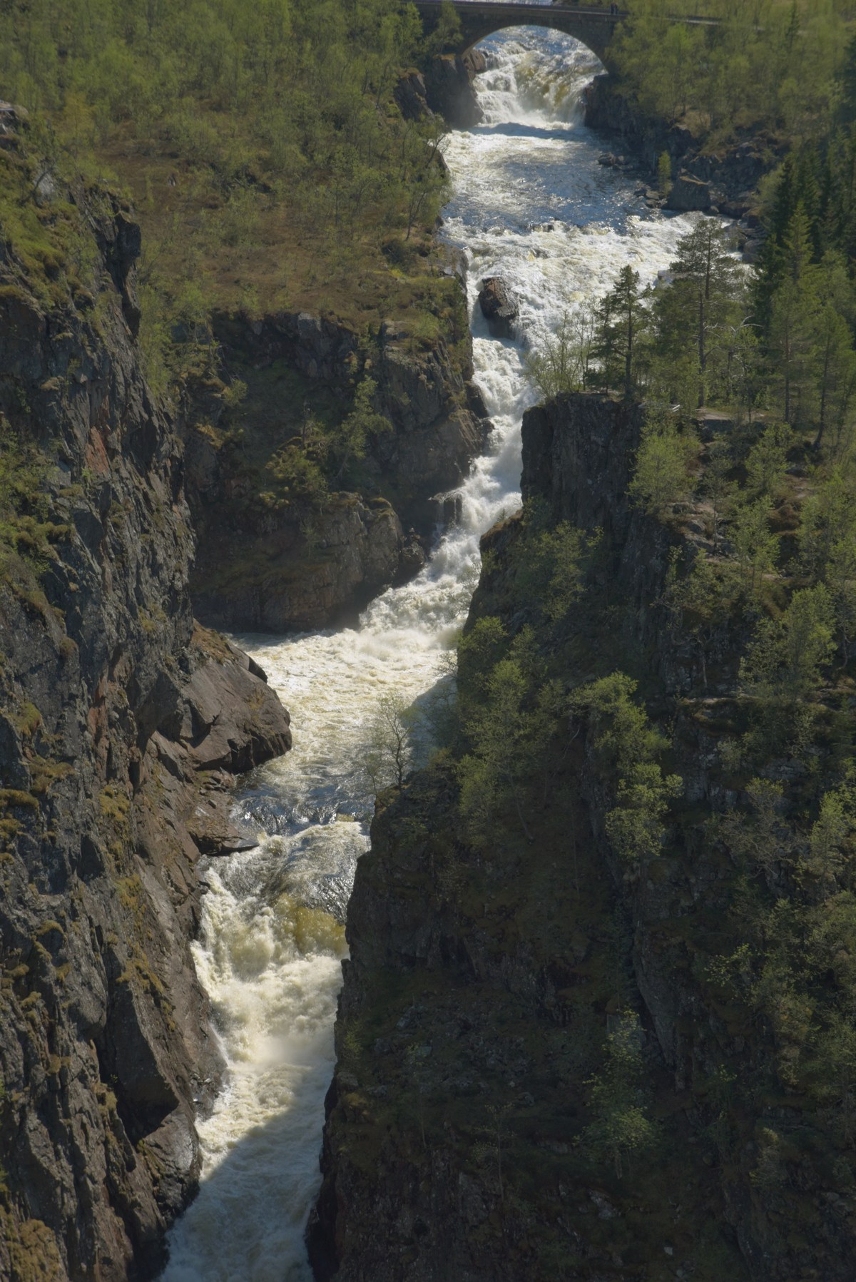  Водопад в Норвегии Ворингфоссен.