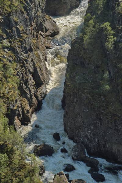 Водопад в Норвегии Ворингфоссен, Vøringfossen.