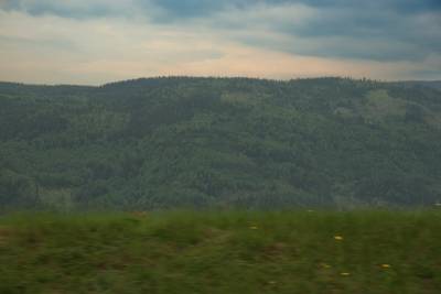 Норвегия. Вид из окна машины.