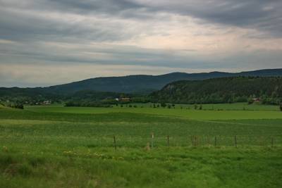 Норвегия. Вид из окна машины.