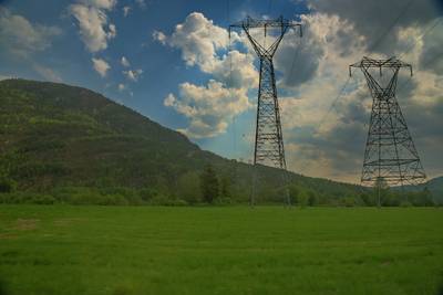 Норвегия. Вид из окна машины.