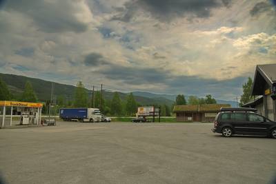 Норвегия. Вид из окна машины.