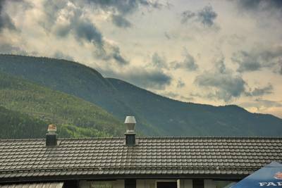 Норвегия. Вид из окна машины.