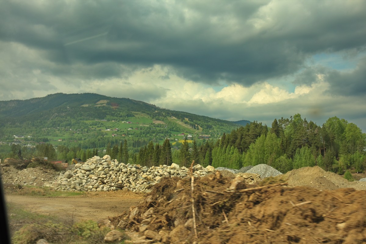  Норвегия. Вид из окна машины. Часть ворая.