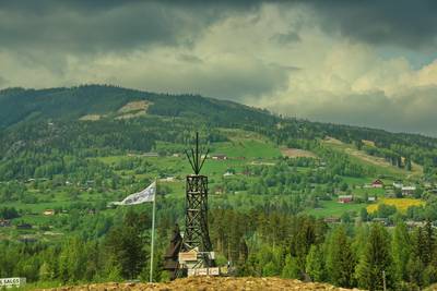 Норвегия. Вид из окна машины.