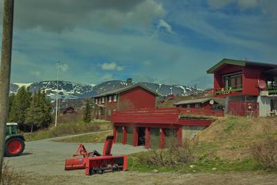 Норвегия. Едем через перевал.