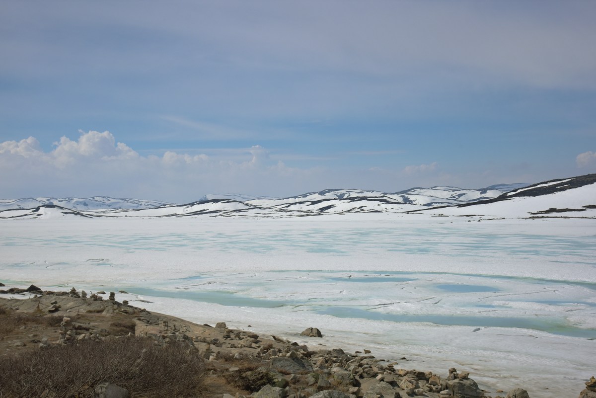  Норвегия. Едем через перевал. 