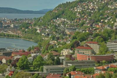 Норвегия, Берген, на горе