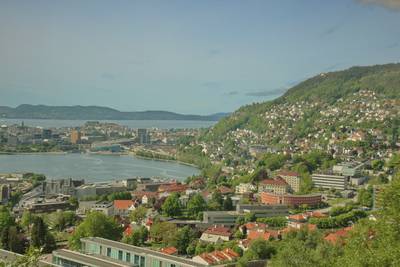 Норвегия, Берген, на горе