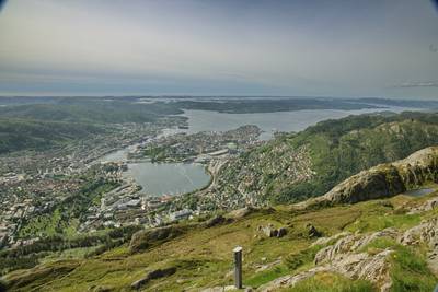 Норвегия, Берген, на горе