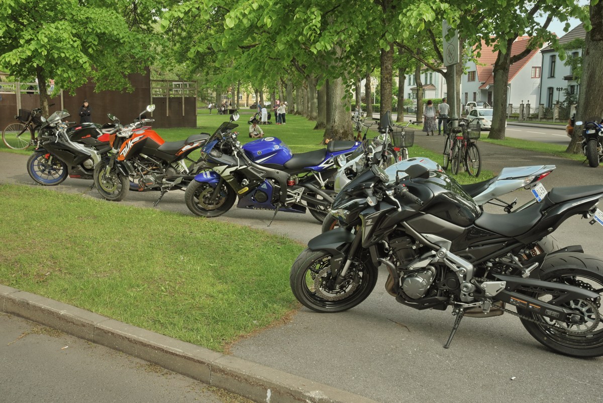 Мотоциклы.  Pärnu Grillfest 2017. Грильфест в городе Пярну 2017.