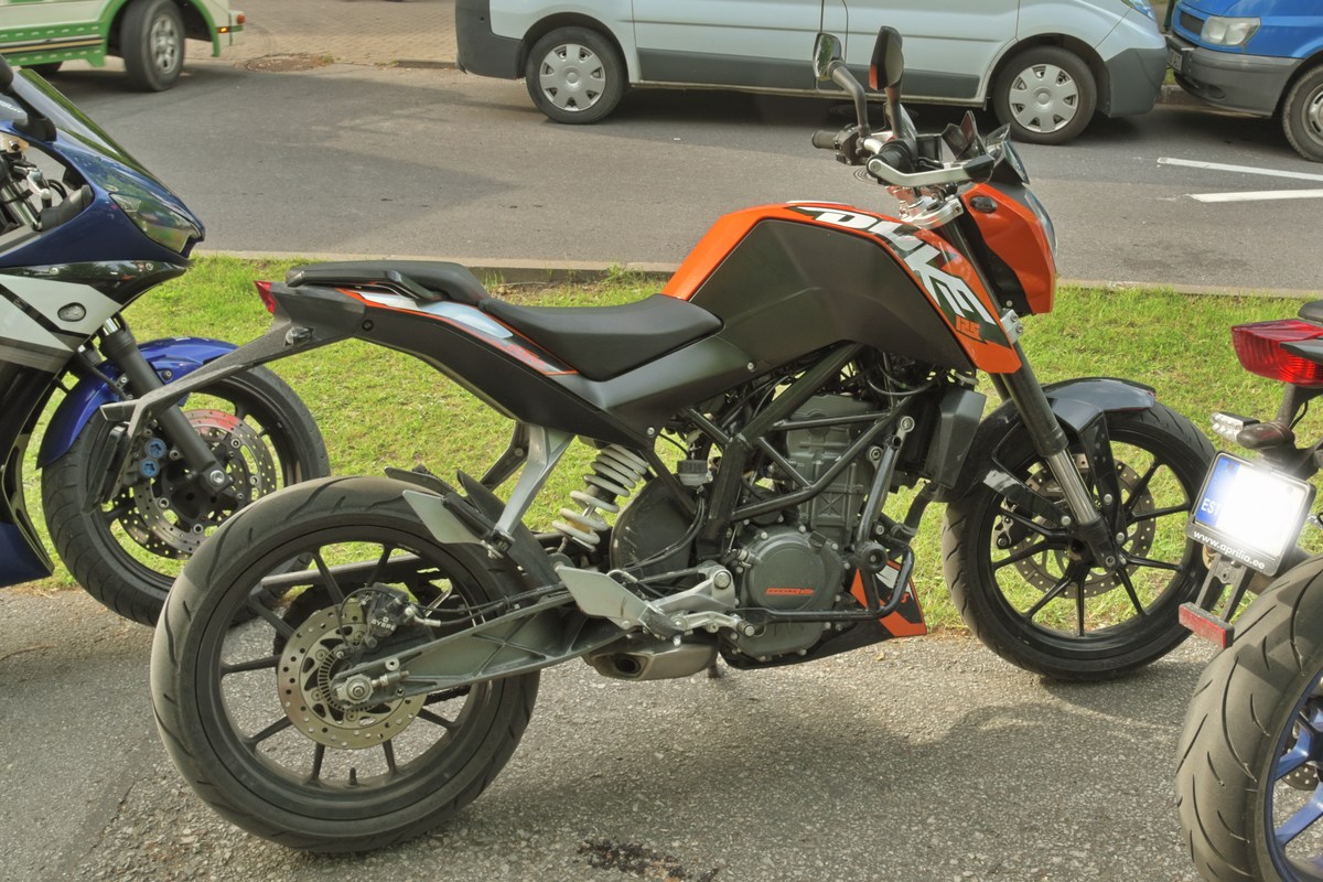 KTM Duke. Pärnu Grillfest 2017. Грильфест в городе Пярну 2017.