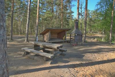 Место для костра Калмеоя. Kalmeoja lõkkekoht.