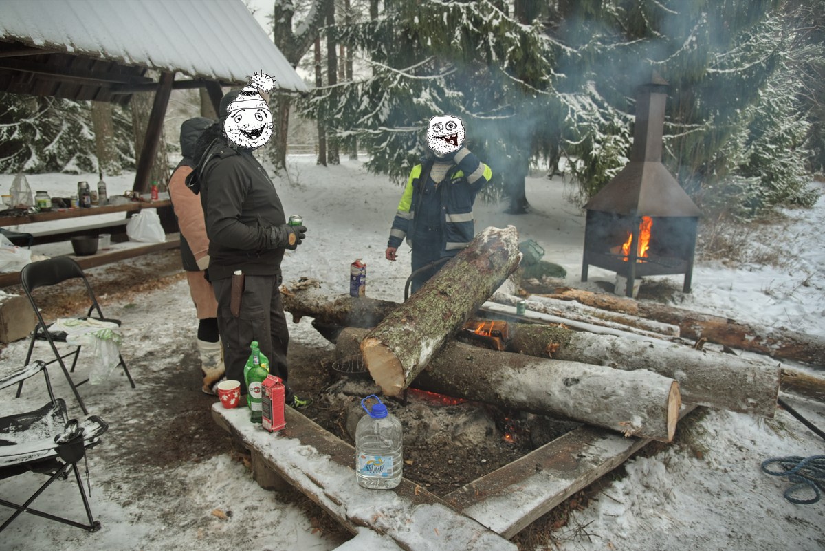  Зимний пикник в Оанду.