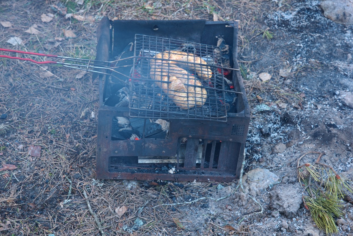 Мангал пентиум. Пикник пляж Матси 2022, весна.