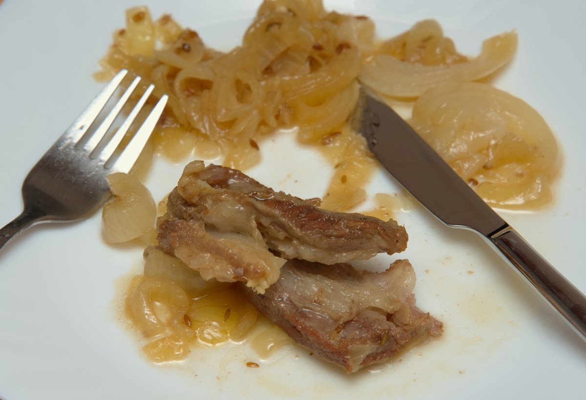  Бараньи рёбрышки с луком в казане. Рецепт от Сталика. 