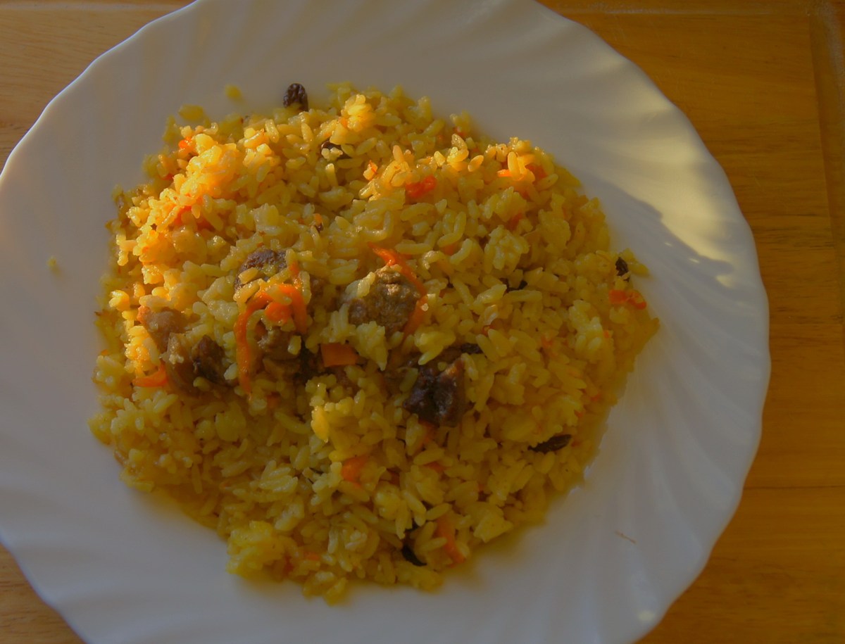 Плов с шафраном